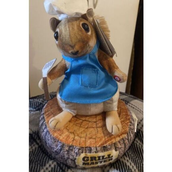 Vintage Grill Master 1987 New Gemmy Hyperreal Magogo Squirrel Hot,Hot.Hot - Picture 1 of 9